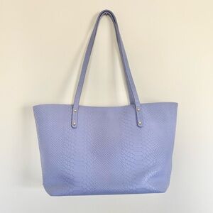 New GiGi New York Python Tote in Lavender